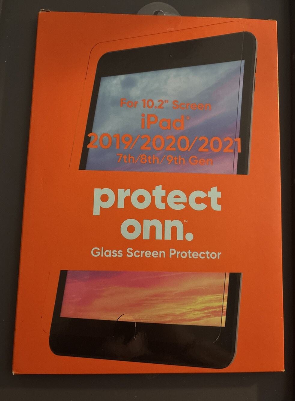 Protect Onn. iPad Glass Screen Protector For 10.2” Screen 2019-21, 7th-9th Gen
